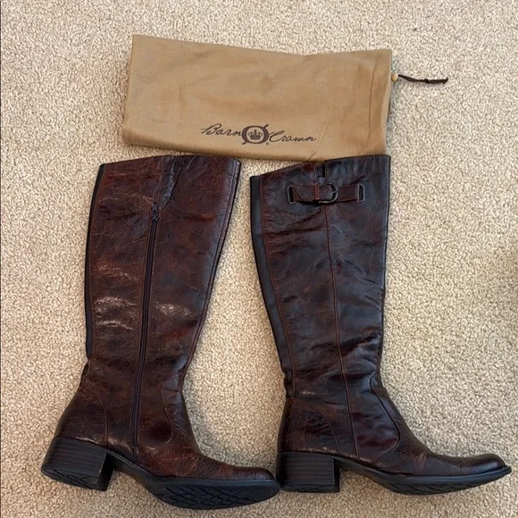 Brown Leather Riding Boots - Picture 4 of 9